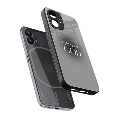 Child Of God sleek nothing phone 1 cover with tempered glass back and TPU edges