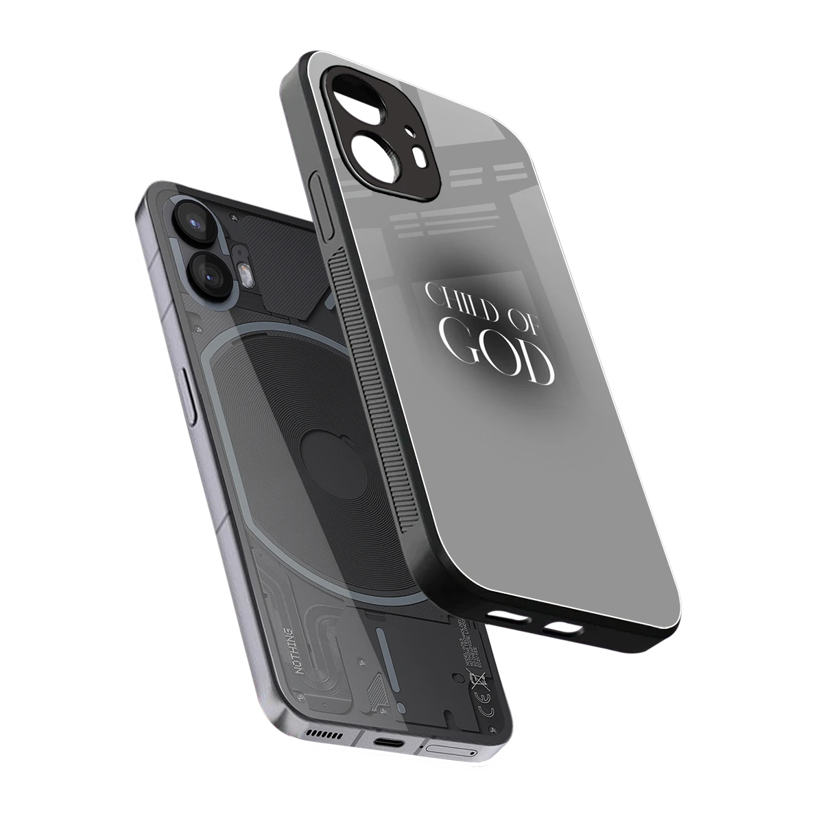 Child Of God sleek nothing phone 2 cover with tempered glass back and TPU edges