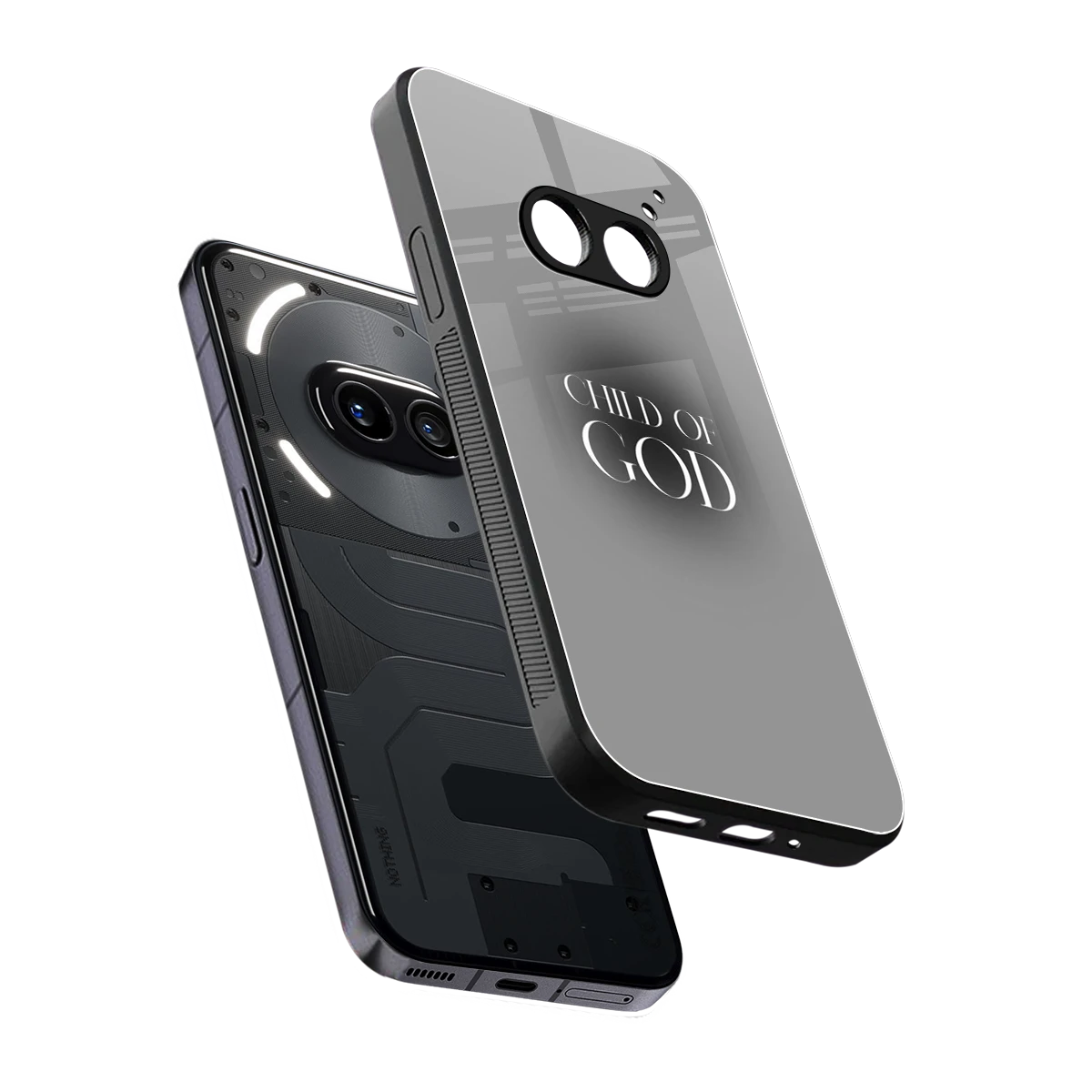Child Of God sleek nothing phone 2a cover with tempered glass back and TPU edges