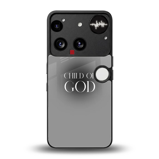 Child Of God back phone cover | glass case for nothing phone 3