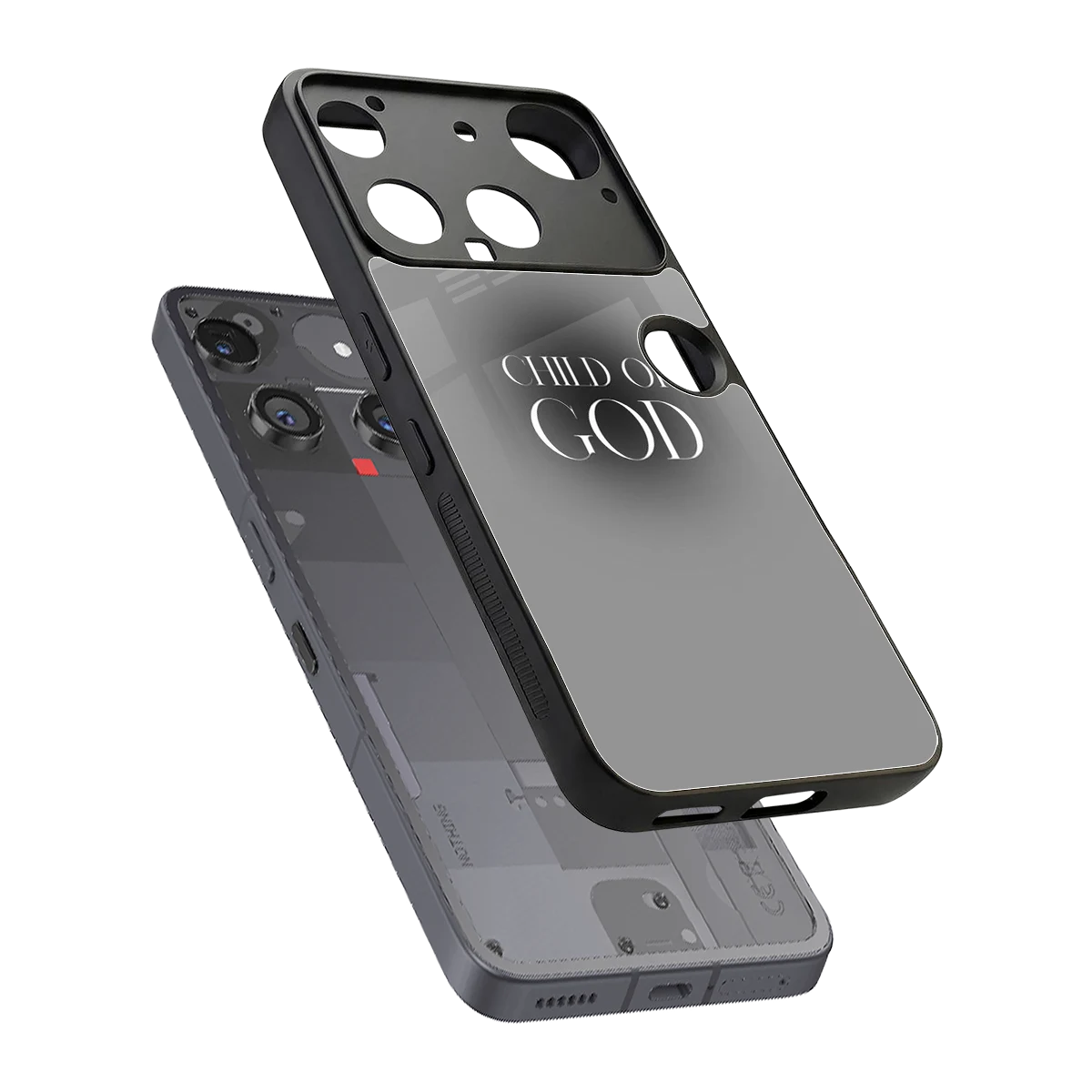 Child Of God sleek nothing phone 3 cover with tempered glass back and TPU edges