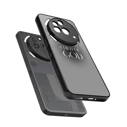 Child Of God sleek nothing phone 3a pro cover with tempered glass back and TPU edges