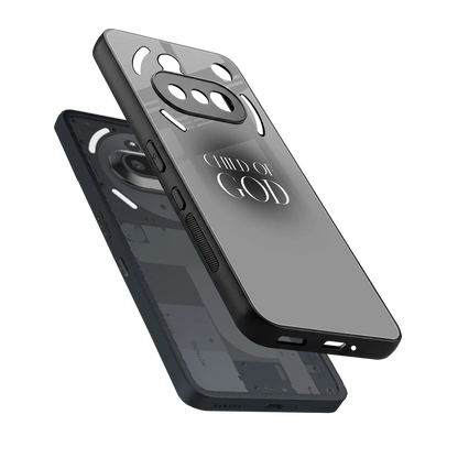 Child Of God sleek nothing phone 3a cover with tempered glass back and TPU edges