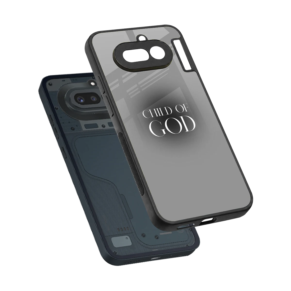 Child Of God sleek nothing phone 4a cover with tempered glass back and TPU edges