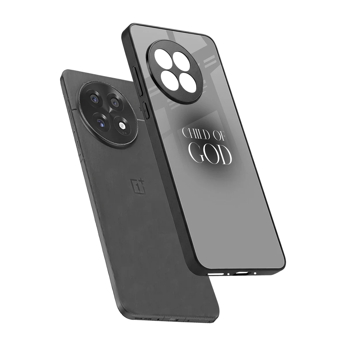 Child Of God sleek oneplus 13r cover with tempered glass back and TPU edges