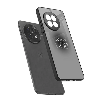 Child Of God sleek oneplus 13r cover with tempered glass back and TPU edges