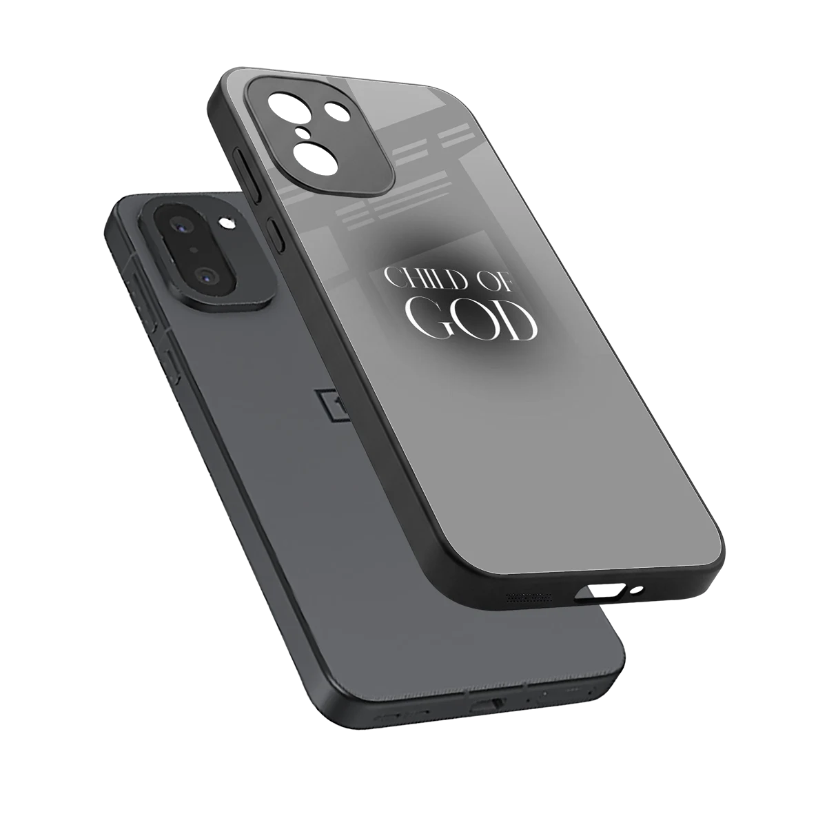 Child Of God sleek oneplus 15r cover with tempered glass back and TPU edges