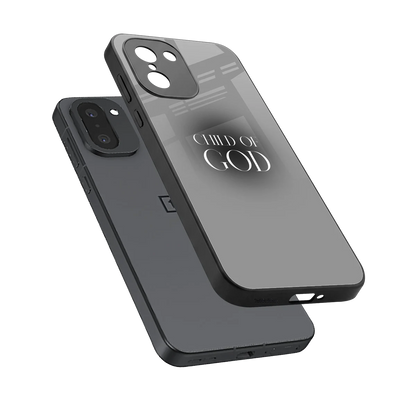 Child Of God sleek oneplus 15r cover with tempered glass back and TPU edges