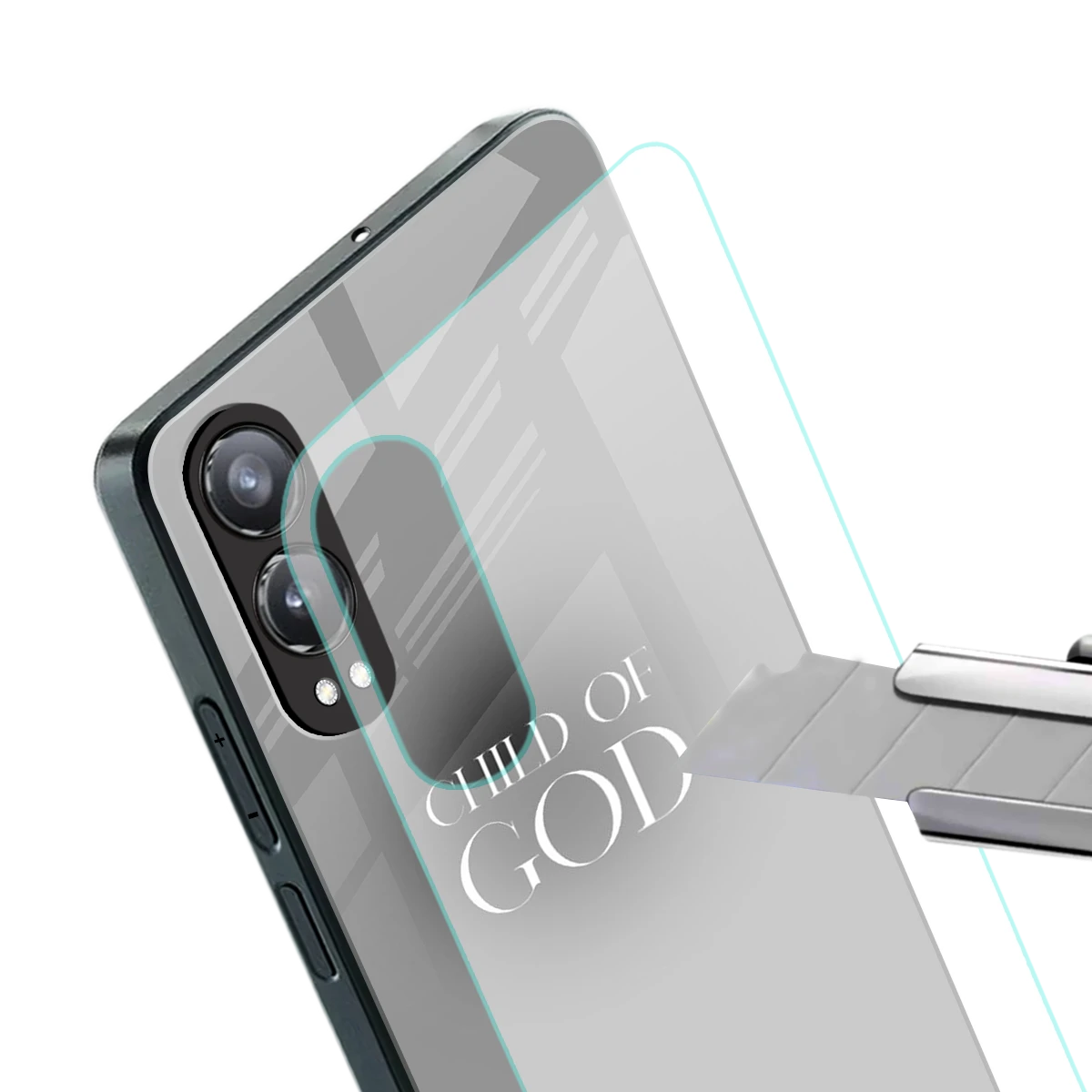 Child Of God stylish phone case for oneplus nord ce 4 lite | glossy glass and slim fit