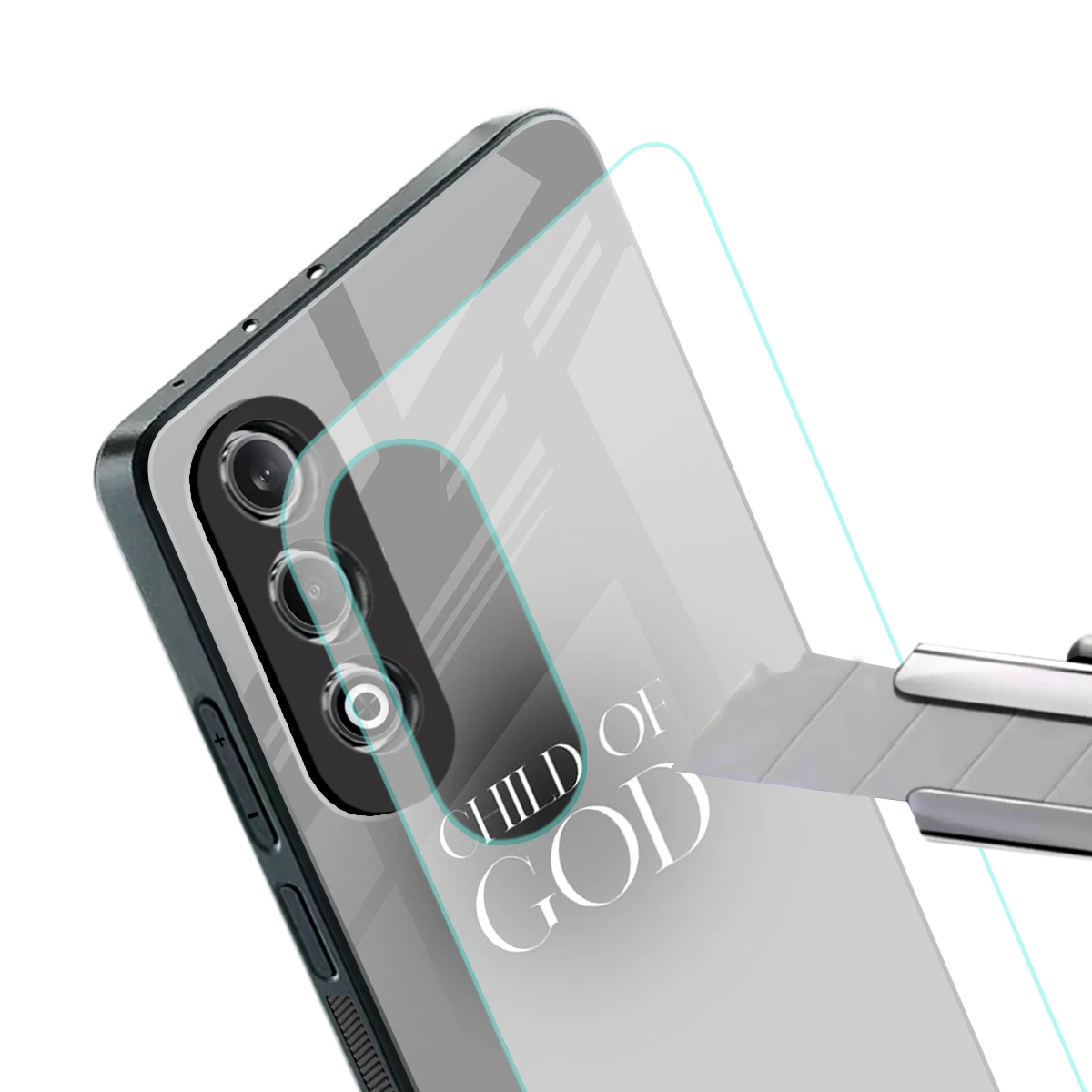 Child Of God stylish phone case for oneplus nord ce 4 | glossy glass and slim fit