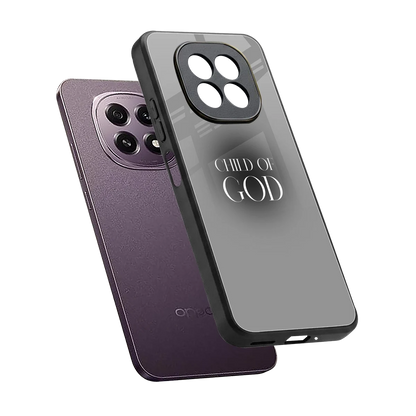 Child Of God sleek oppo f29 5g cover with tempered glass back and TPU edges
