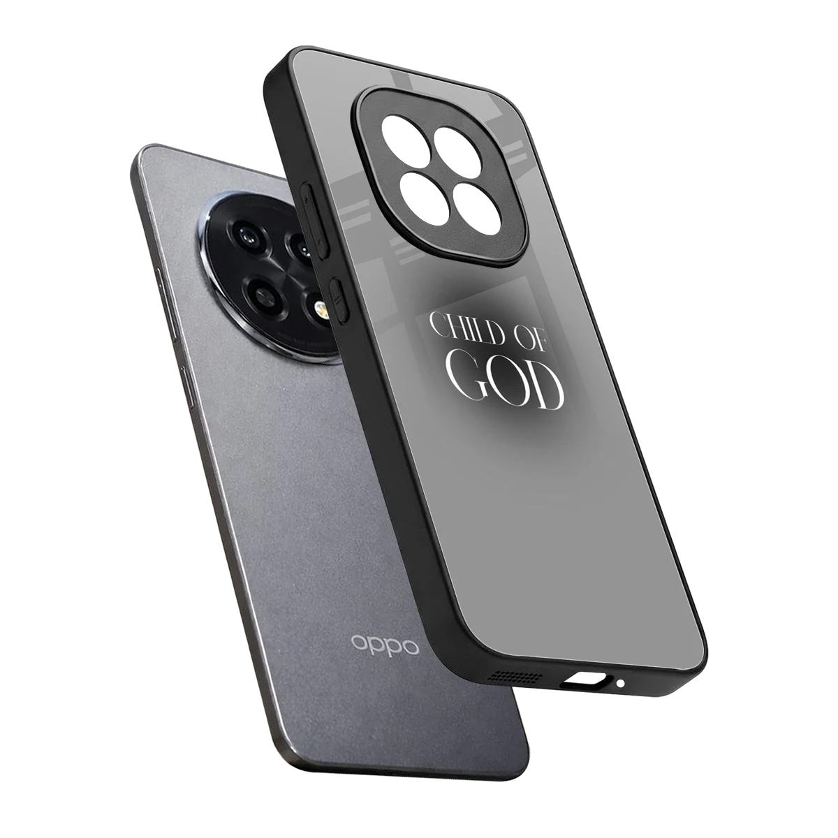 Child Of God sleek oppo f29 pro 5g cover with tempered glass back and TPU edges