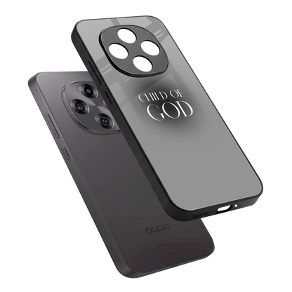Child Of God sleek oppo f31 pro 5g cover with tempered glass back and TPU edges