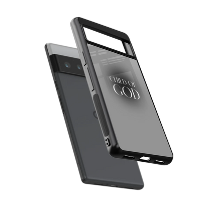 Child Of God sleek google pixel 6 pro cover with tempered glass back and TPU edges