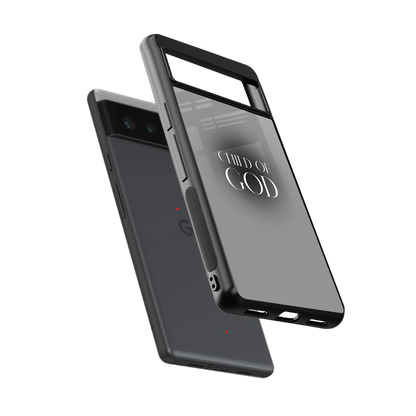 Child Of God sleek google pixel 6 cover with tempered glass back and TPU edges