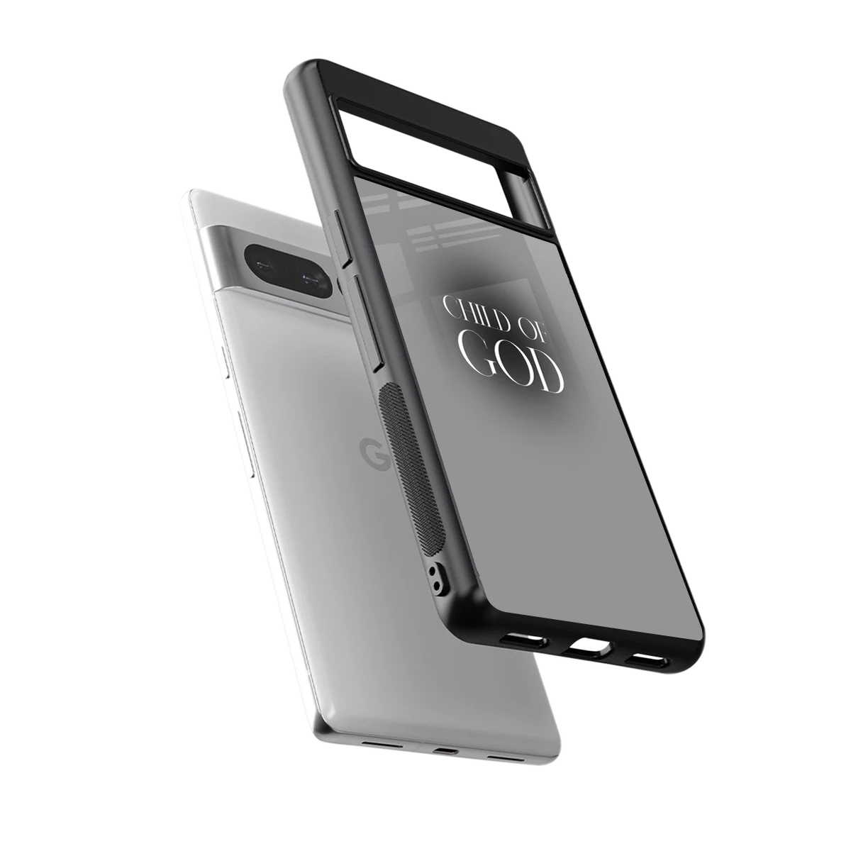 Child Of God sleek google pixel 7 pro cover with tempered glass back and TPU edges
