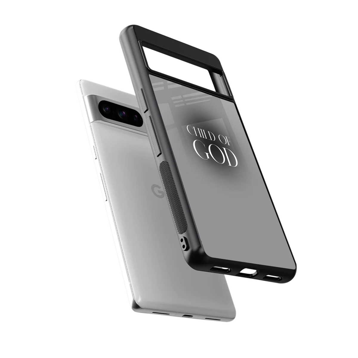 Child Of God sleek google pixel 8 pro cover with tempered glass back and TPU edges