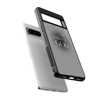 Child Of God sleek google pixel 8 pro cover with tempered glass back and TPU edges