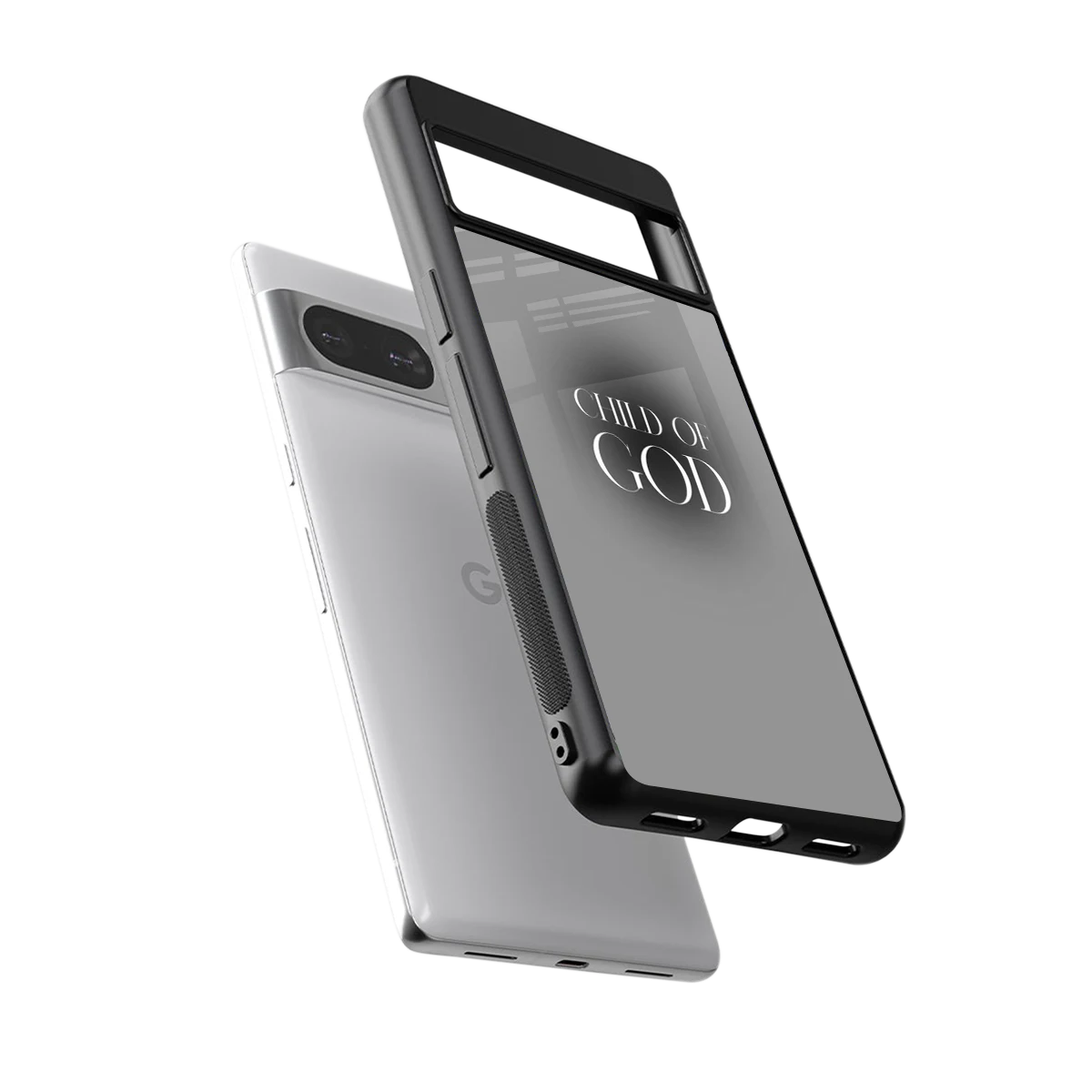 Child Of God sleek google pixel 8 cover with tempered glass back and TPU edges
