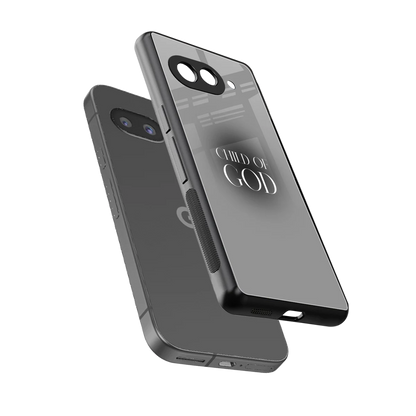 Child Of God sleek google pixel 10a cover with tempered glass back and TPU edges