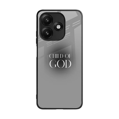 Child Of God back phone cover | glass case for redmi 12 5g