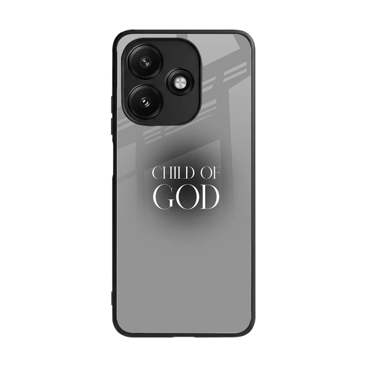 Child Of God back phone cover | glass case for redmi 12 5g