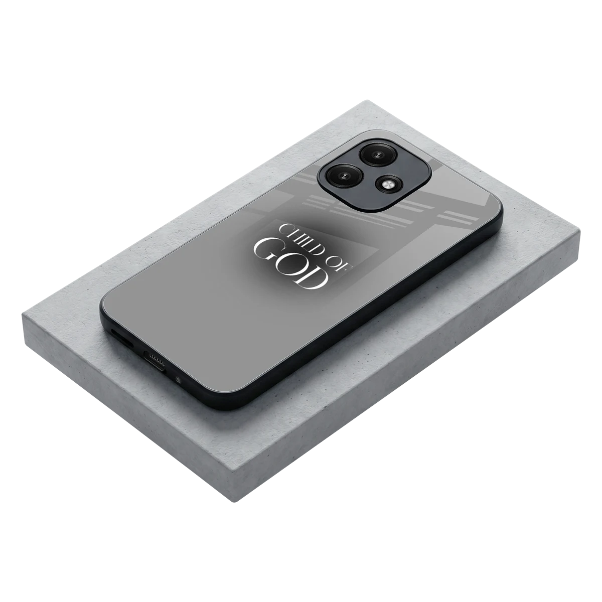 Child Of God stylish phone case for redmi 12 5g | glossy glass and slim fit