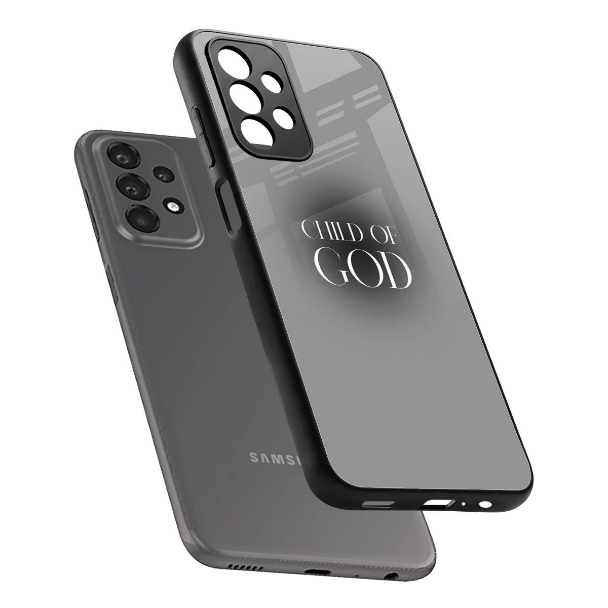 Child Of God sleek samsung galaxy a23 cover with tempered glass back and TPU edges
