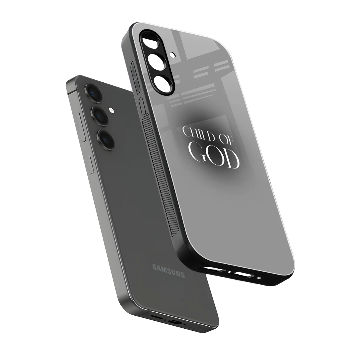 Child Of God sleek samsung galaxy m35 5g cover with tempered glass back and TPU edges