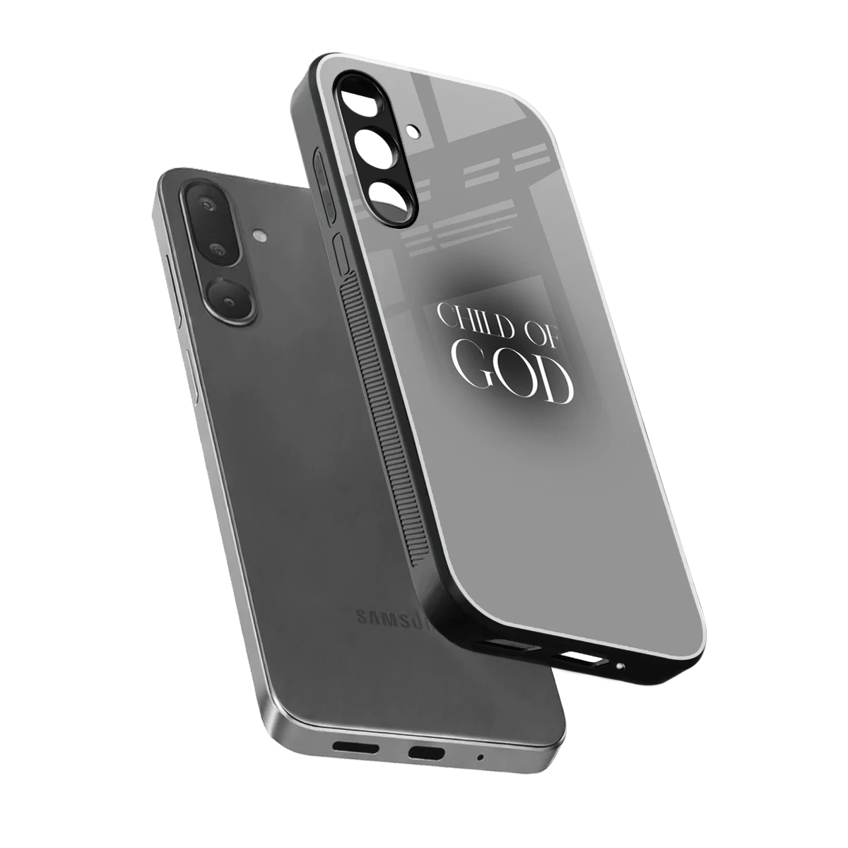 Child Of God sleek samsung galaxy m36 5g cover with tempered glass back and TPU edges