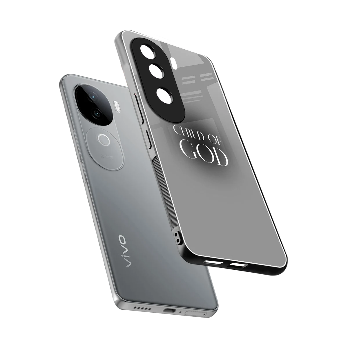 Child Of God sleek vivo v40e cover with tempered glass back and TPU edges