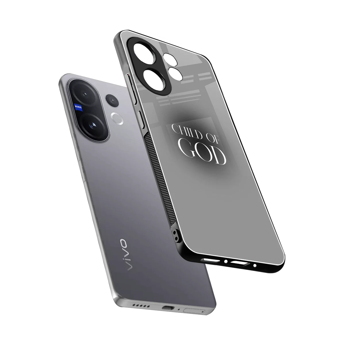 Child Of God sleek vivo v60 cover with tempered glass back and TPU edges