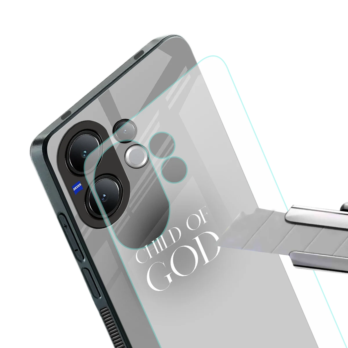 Child Of God stylish phone case for vivo v60 | glossy glass and slim fit