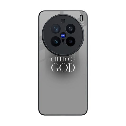 Child Of God back phone cover | glass case for vivo x200 pro