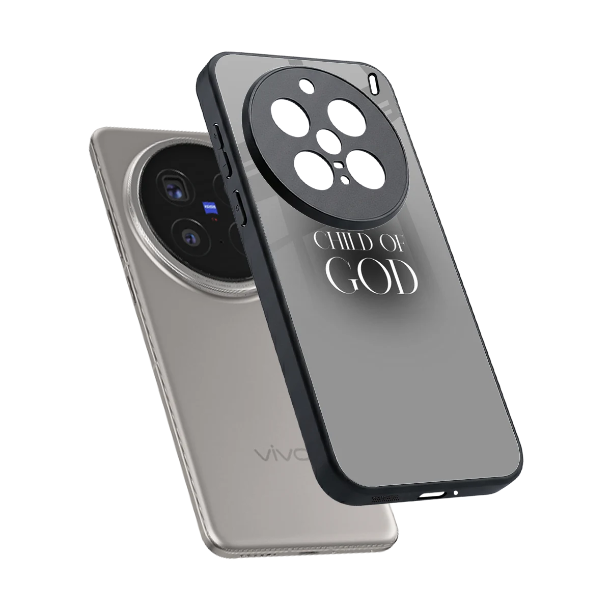 Child Of God sleek vivo x200 pro cover with tempered glass back and TPU edges
