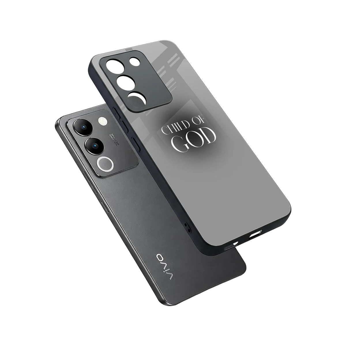 Child Of God sleek vivo y200 5g cover with tempered glass back and TPU edges