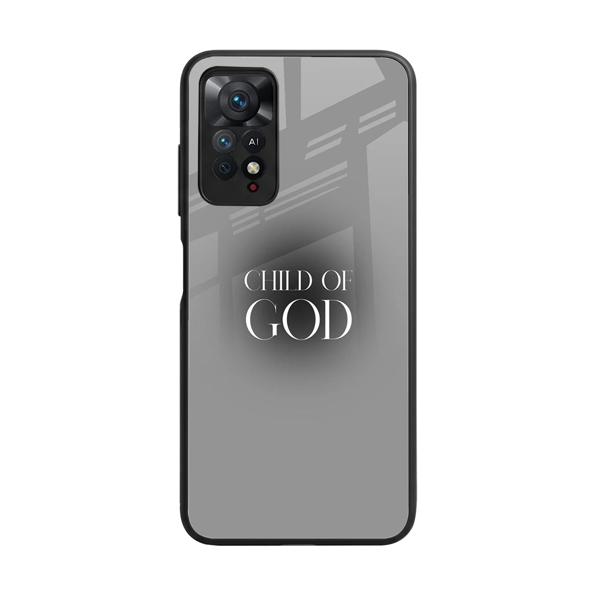 Child Of God back phone cover | glass case for redmi note 11 pro