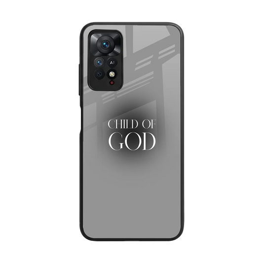 Child Of God back phone cover | glass case for redmi note 11 pro