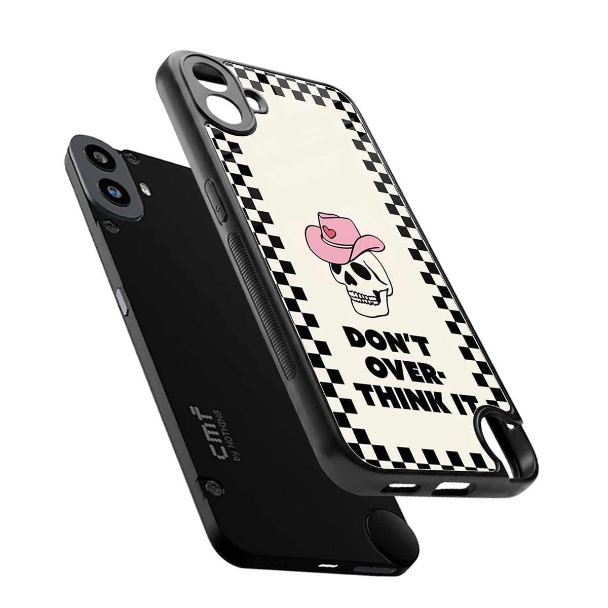 Chill Mode sleek cmf nothing phone 1 cover with tempered glass back and TPU edges