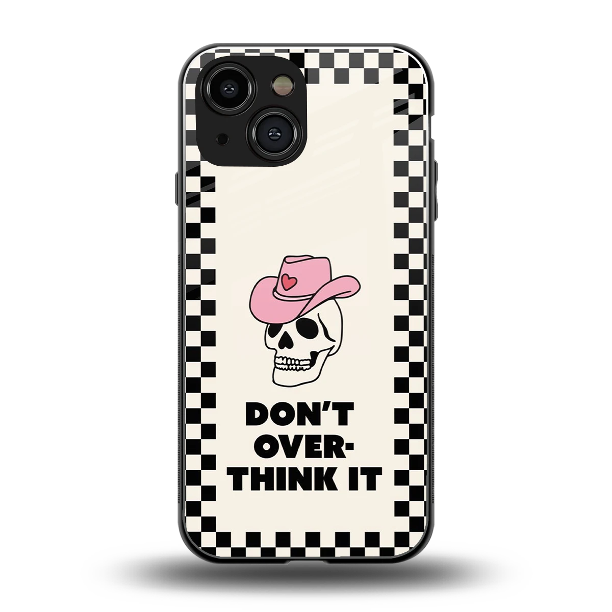 Chill Mode back phone cover | glass case for iphone 13 mini