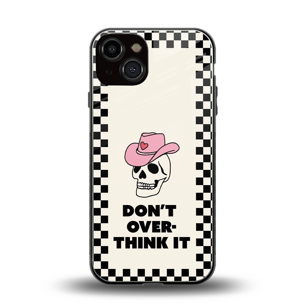 Chill Mode back phone cover | glass case for iphone 13