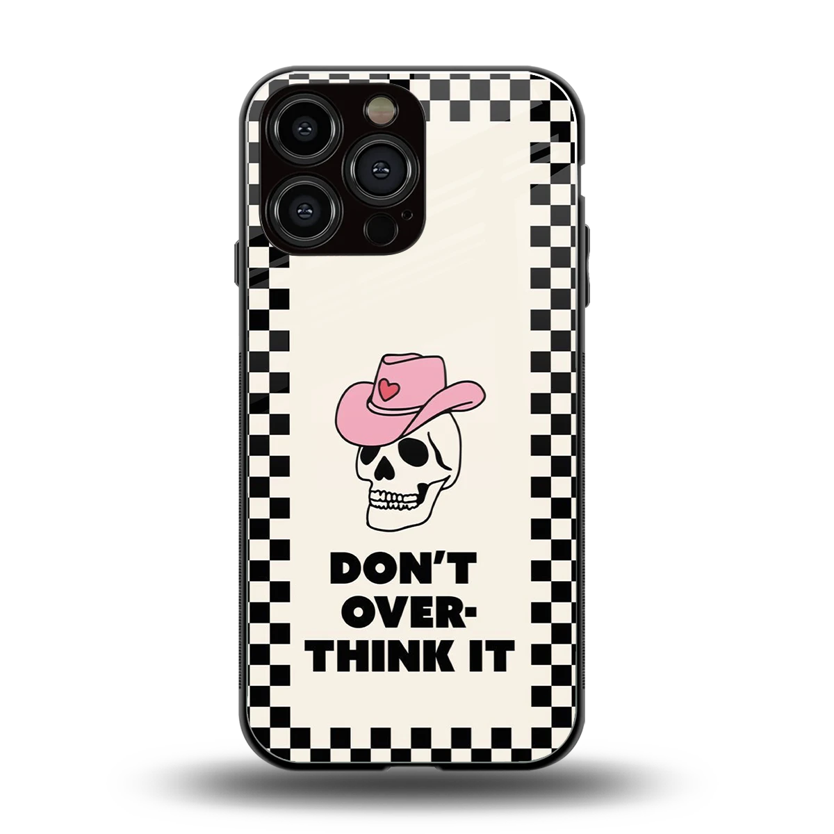 Chill Mode back phone cover | glass case for iphone 15 pro max