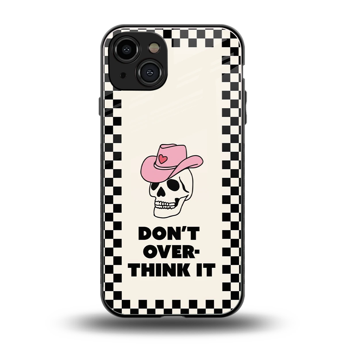 Chill Mode back phone cover | glass case for iphone 15