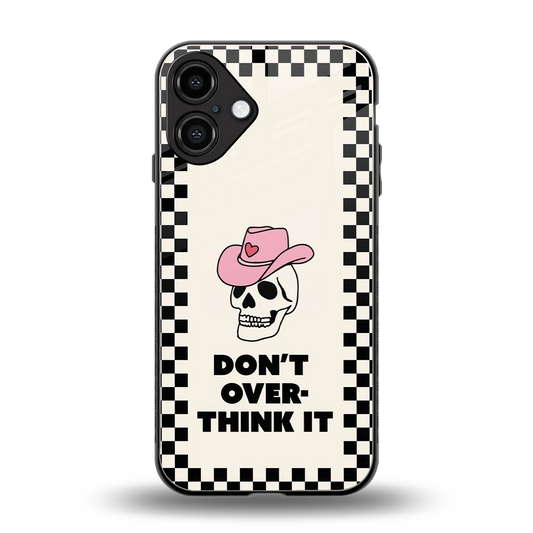 Chill Mode back phone cover | glass case for iphone 16 plus