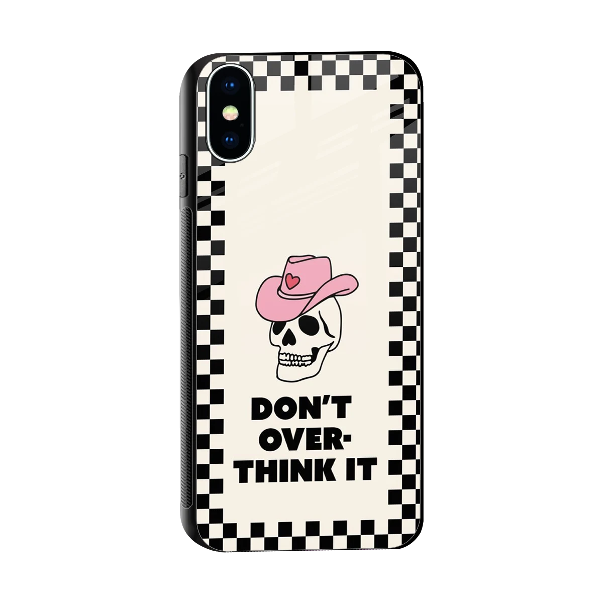 Chill Mode sleek iphone x cover with tempered glass back and TPU edges