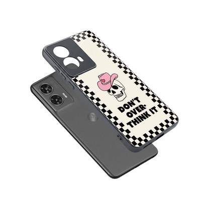 Chill Mode sleek motorola edge 50 fusion cover with tempered glass back and TPU edges