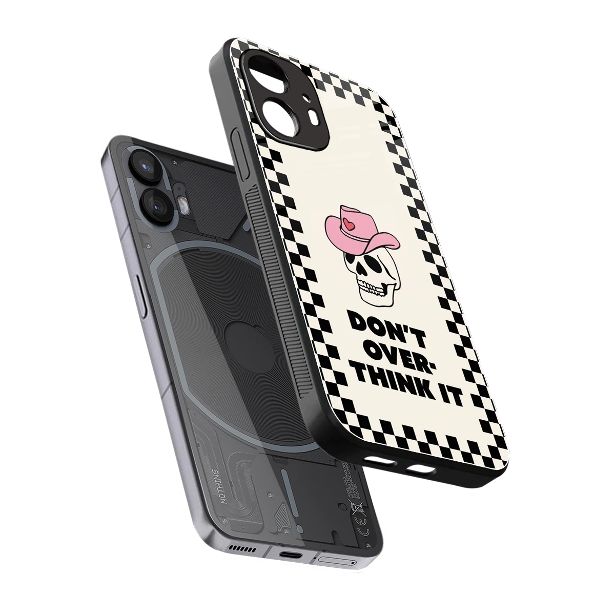 Chill Mode sleek nothing phone 2 cover with tempered glass back and TPU edges