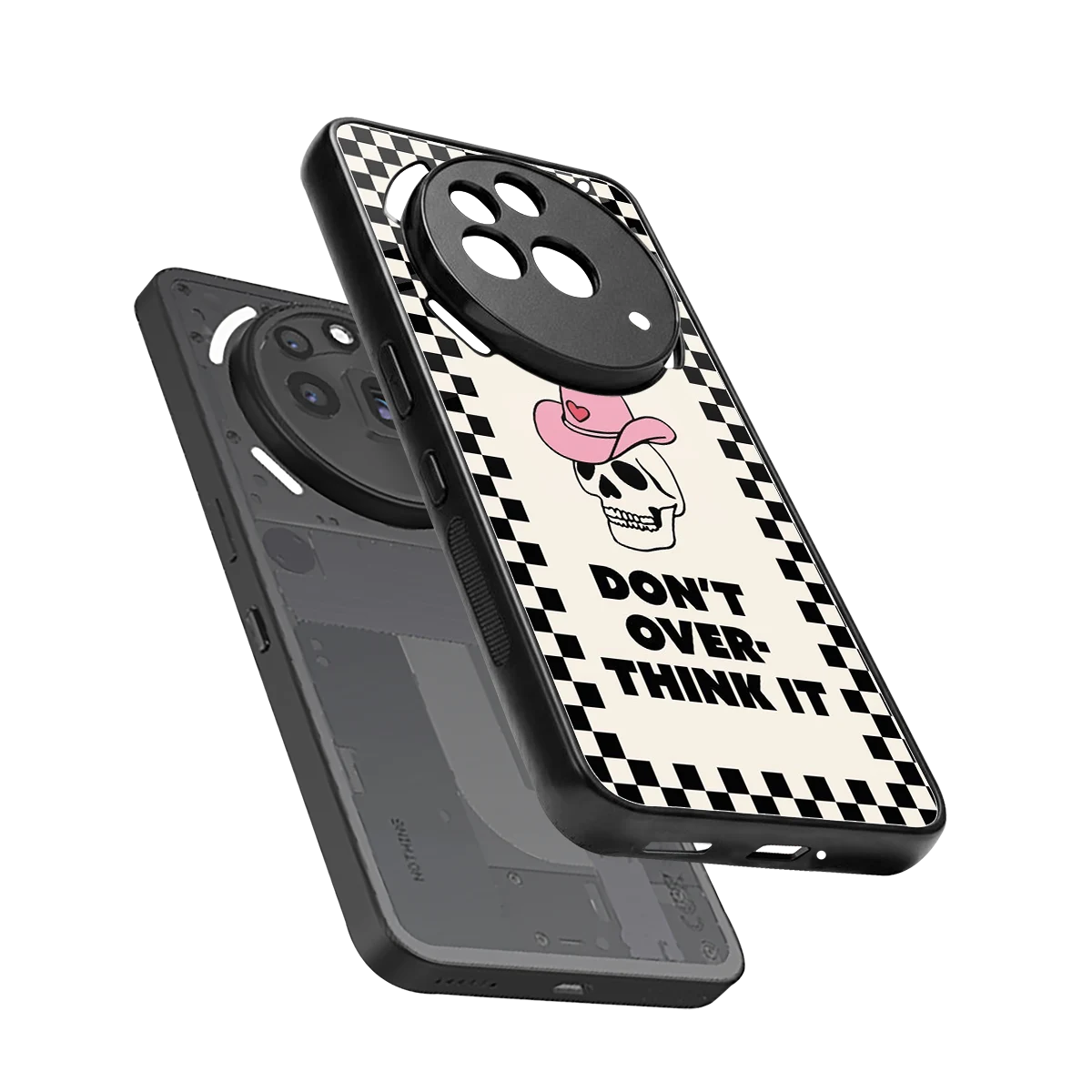 Chill Mode sleek nothing phone 3a pro cover with tempered glass back and TPU edges