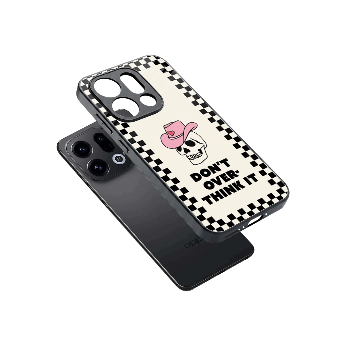 Chill Mode sleek oppo find x9 cover with tempered glass back and TPU edges