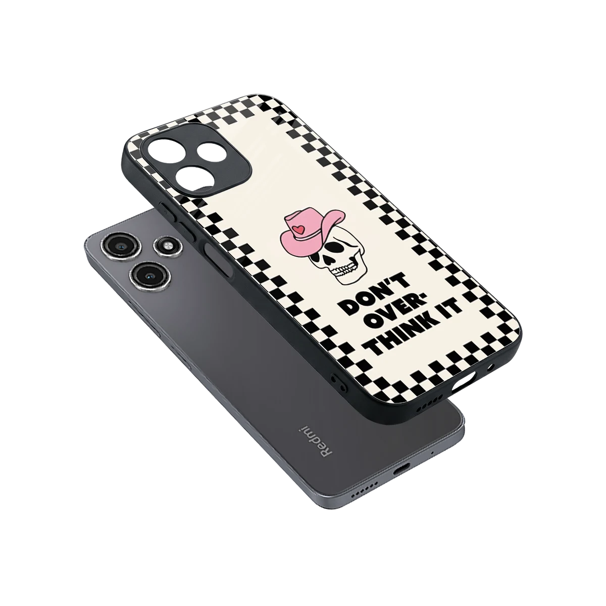 Chill Mode sleek redmi 12 5g cover with tempered glass back and TPU edges